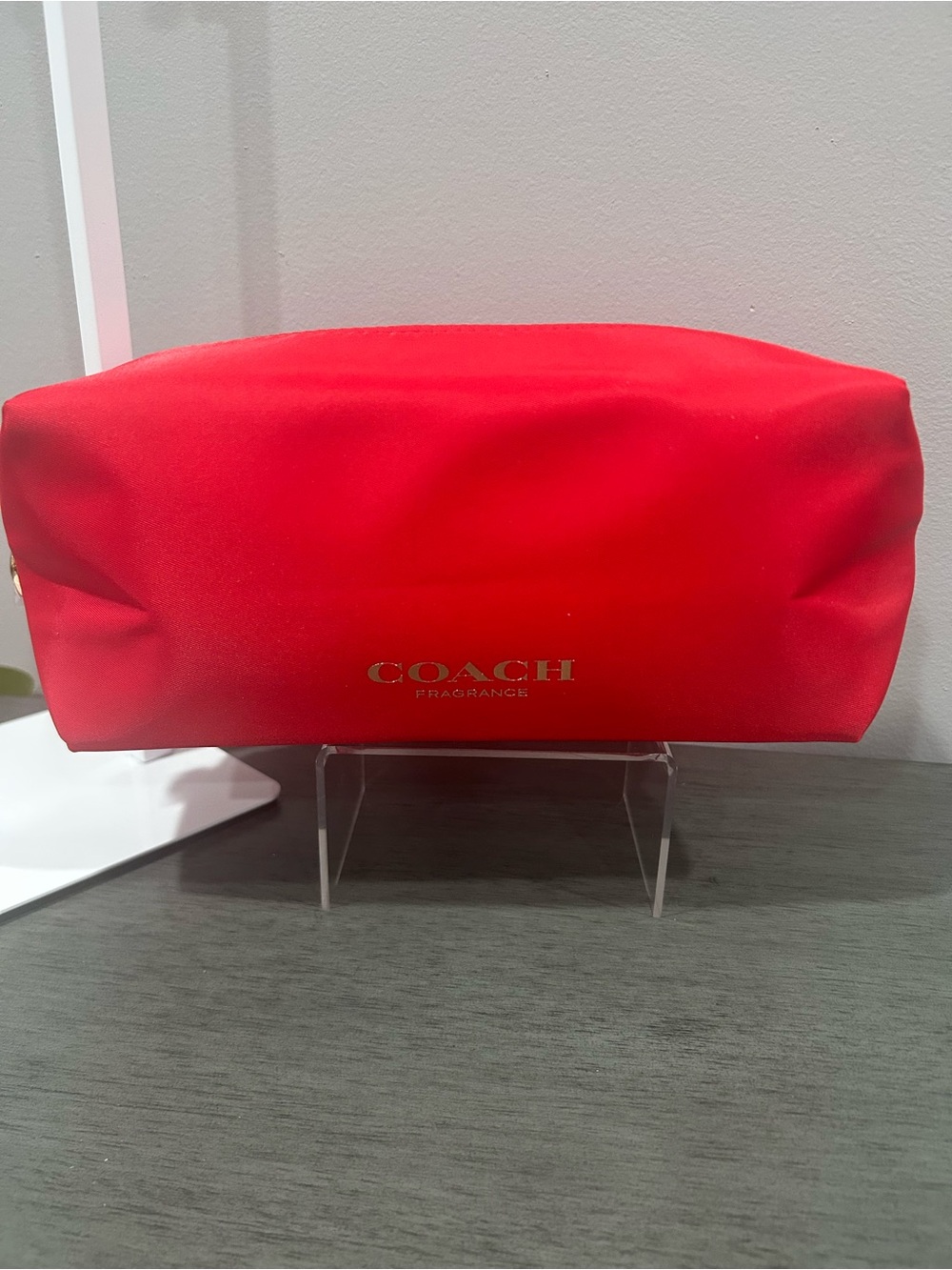 Coach Fragrance Red Cosmetic Pouch